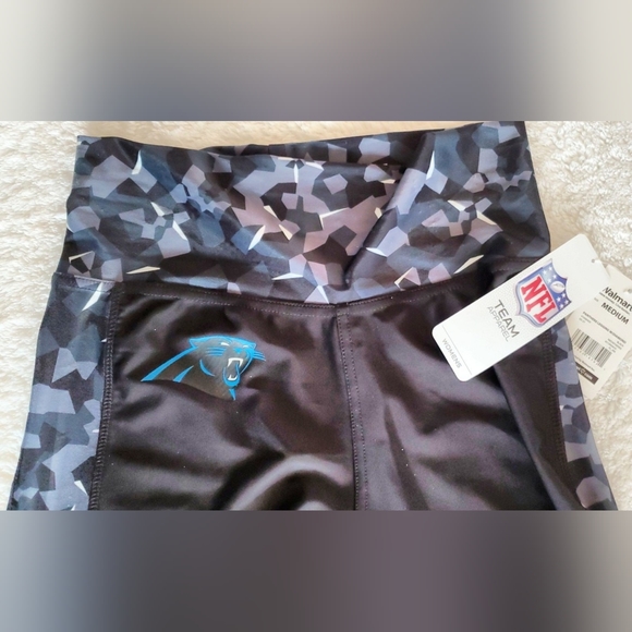 NWT NFL Carolina Panthers Football Leggings Stretch Women Pants - Picture 4 of 8
